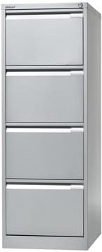 Hangmappenkast 4 laden zilverkleurig 1.321 x 470 x 622 mm h x b x d