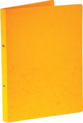 Bronyl ringmap voor A4 uit glanskarton 2 ringen van 16 mm geel