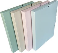 Bronyl elastobox Smooth, voor ft A4, uit PP, geassorteerde kleuren