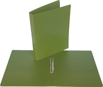 Bronyl ringmap Nature voor A4 uit PP 2 ringen van 25 mm kaki groen
