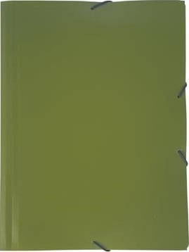 Bronyl elastomap Nature A4 uit PP kaki groen