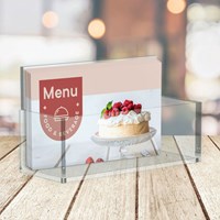 Visitekaartenbak OPUS 2 bali glashelder acryl-3