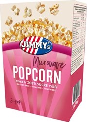 Jimmy's Popcorn Microwave zoet doos van 3 x 90 g