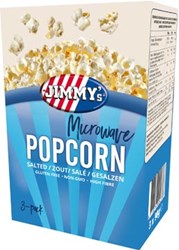 Jimmy's Popcorn Microwave zout doos van 3 x 90 g