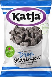 Katja Drop Haringen gesuikerde zoute drop met salmiak zak van 295 g