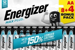 AA batterijen Energizer Max Plus LR06/E9 blister van 8 + 4