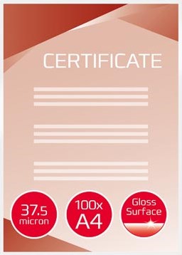 GBC Document lamineerhoes A4 76 micron (2 x 38 micron) pak van 200 stuks-2