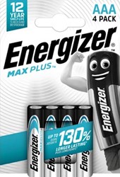 AAA Batterijen Energizer Max Plus LR03/E92 blister van 4