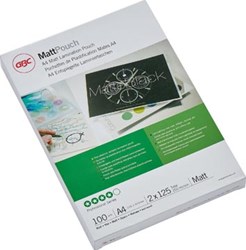Lamineerhoezen mat A4 2 x 125 micron GBC pak van 100 stuks