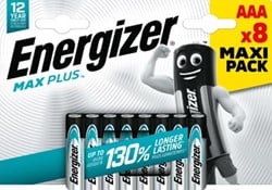 AAA batterij Energizer Max Plus blister van 8 stuks
