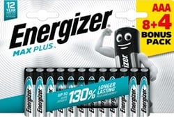 AAA batterijen Energizer Max plus blister van 8+4