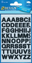 AVERY Etiketten cijfers en letters A-z 2 blad zwart waterbestendige folie