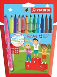 Stabilo viltstift Trio A-Z 12 stiften