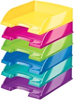 Brievenbakje Leitz Plus 5226 WOW blauw A4 stapelbaar 36 x 7 cm-3