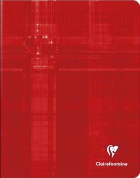 Clairefontaine schrift Metric 16,5 x 21 cm geruit 5x5 mm rood