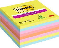 Memoblok 3M Post-it 654-SSRB Super Sticky 76x76mm rainbow