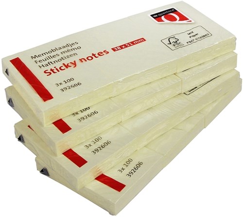 Memoblok Quantore 38x51mm geel-3