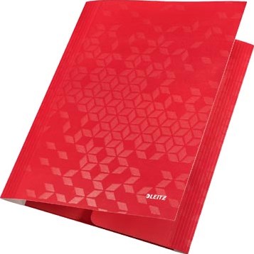 Leitz WOW elastomap met 3 kleppen uit karton A4 rood-2