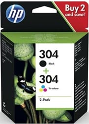 HP 304 cartridge zwart en kleuren 3JB05AE