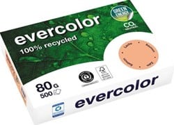Clairefontaine Evercolor, gekleurd gerecycleerd papier, A4, 80 g, 500 vel, zalm