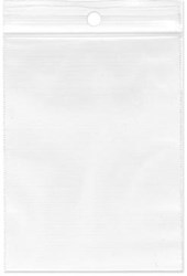 Gripsealzakjes 160 x 250 mm, 50 micron met ophanggat, doos van 1000 stuks