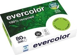 Clairefontaine Evercolor, gekleurd gerecycleerd papier, A4, 80 g, 500 vel, appelgroen