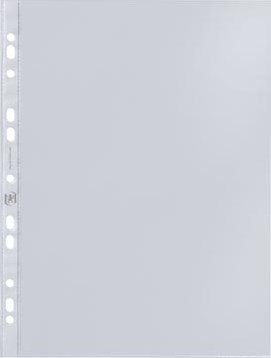 Oxford showtas A4 uit glasheldere PP 11-gaatsperforatie 50 micron pak van 100 stuks