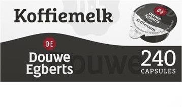 Douwe Egberts koffiemelk  cups van 7 5 g  doos van 240 stuks