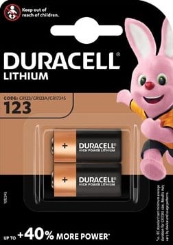 Duracell Ultra Lithium 123, blister van 2 stuks