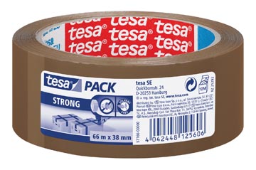 Tesa Verpakkingstape 38mm x 66 m bruin