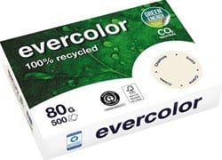 Clairefontaine Evercolor, gekleurd gerecycleerd papier, A4, 80 g, 500 vel, ivoor