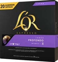 Koffiecups Douwe Egberts L'Or Espresso Profondo 20 stuks-2