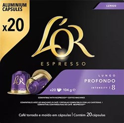 Koffiecups Douwe Egberts L'Or Espresso Profondo 20 stuks