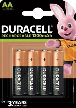 Oplaadbare batterijen Duracell Recharge Plus AA blister van 4 stuks