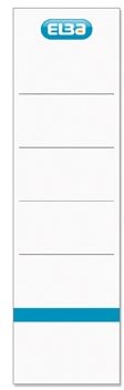 Elba rugetiketten rug van 8 cm 19x54 cm wit pak van 10 stuks