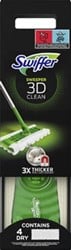 Swiffer vloerreiniger 3D Clean starterkit  met 4 droge en 2 vochtige stofdoekjes