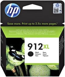 HP 912XL zwart cartridge high capacity 3YL84AE