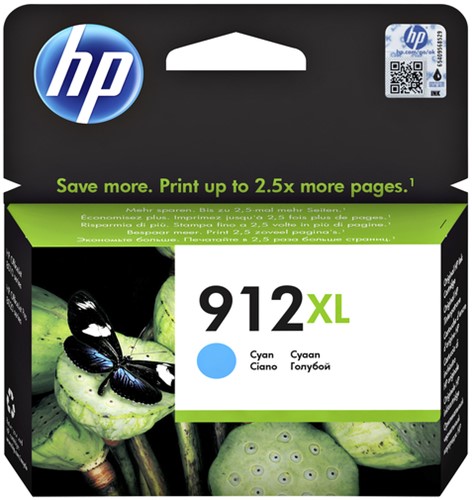 HP 912XL cyaan cartridge high capacity 3YL81AE