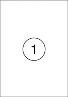 Etiketten wit met rechte hoeken 100 vel 210 x 297 mm, 1 etiket per vel-2