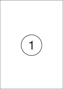 Etiketten wit met rechte hoeken 100 vel 210 x 297 mm, 1 etiket per vel-2