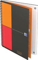 Notitieboek Harde Kaft B5 Geruit Grijs Oxford INTERNATIONAL Notebook Connect 160 Bladzijden