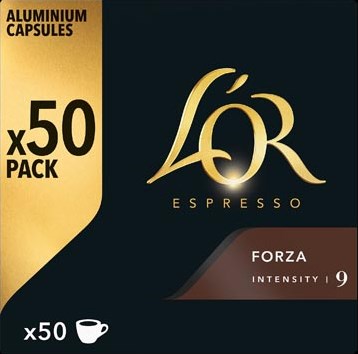 Douwe Egberts L'Or Intensity koffiecapsules, Forza, pak van 50 stuks