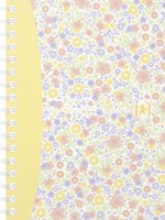 Oxford Floral softcover spiraalschrift, ft A6, 50 vel, geruit 5 mm, 4 geassorteerde designs-2