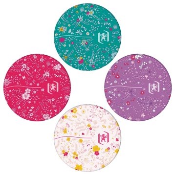 Oxford Floral hardcover spiraalschrift, ft B5, 60 vel, gelijnd, 3 geassorteerde designs-3