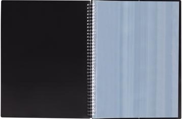 Elba Urban showalbum met spiraal voor A4 40 tassen met elastieksluiting zwart-3