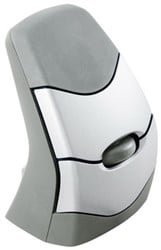 Ergonomische muis draadloos rechtopstaand wit