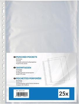 Showtassen A4 80 micron 23-rings pak van 25 stuks