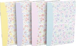 Mini Notitieboekje 9 x 14 cm Gelijnd Vier Designs Oxford Floral Softcover 30 Vel