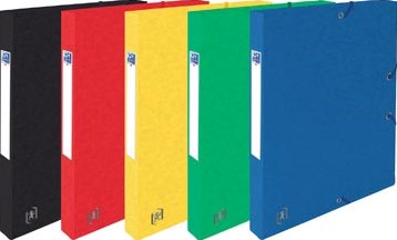 Elba elastobox Oxford Top File+ rug van 2,5 cm geassorteerde kleuren