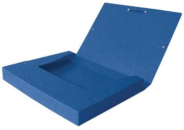 Elba elastobox Oxford Top File+ rug van 4 cm blauw-2